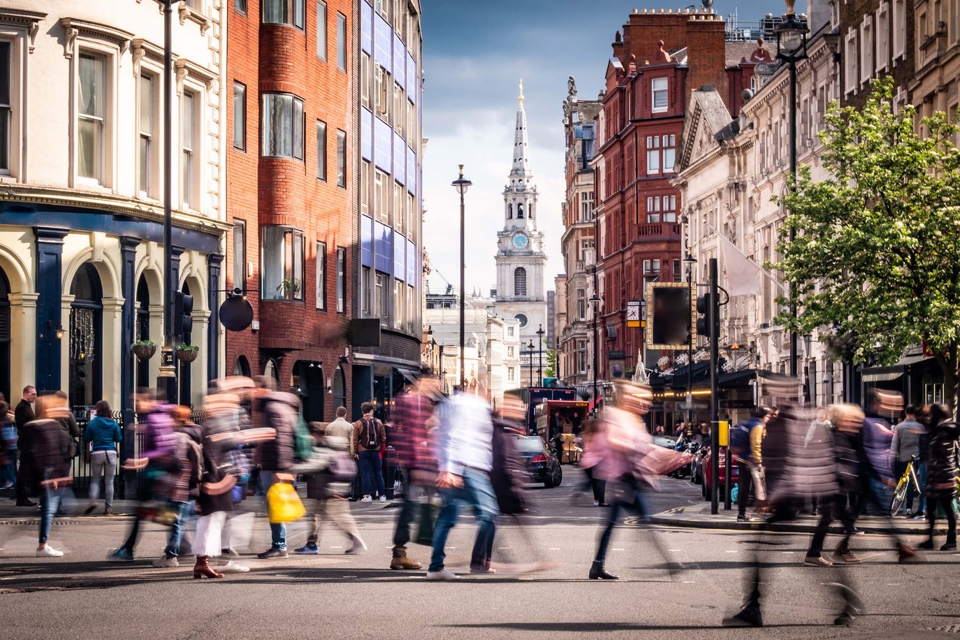 Image of busy high street