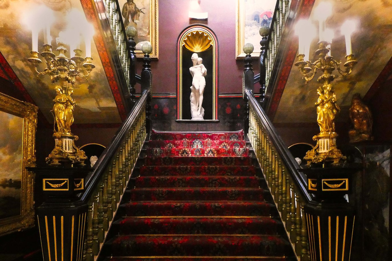 Staircase in historic building