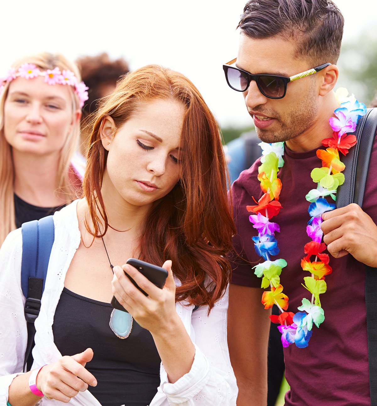 People at a festival